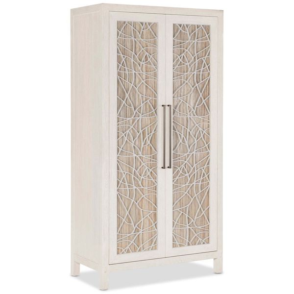 Taburete decorativo rayado Masha, rayas azules