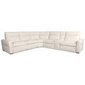 Seccional chenilla 3 piezas Tarra, crema