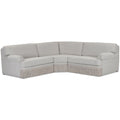Seccional L modular terciopelo 5 piezas Zenith, marr¨®n latte