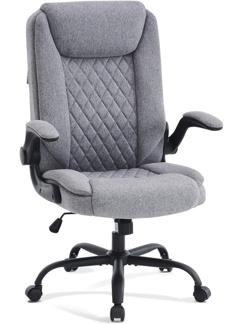 Sillon Ejecutivo Ergonomico con Reposabrazos Acolchados, Reposacabezas y Balanceo