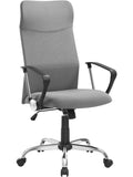 Silla Ergonomica de Oficina con Asiento Acolchado, Inclinacion Regulable y Base Giratoria