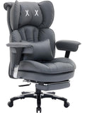 Silla Ejecutiva Grande con Reposapies, Soporte Lumbar y Respaldo Alto Ergonomico