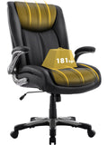Silla Ejecutiva Grande con Respaldo Alto, Brazos Plegables y Soporte Ergonomico